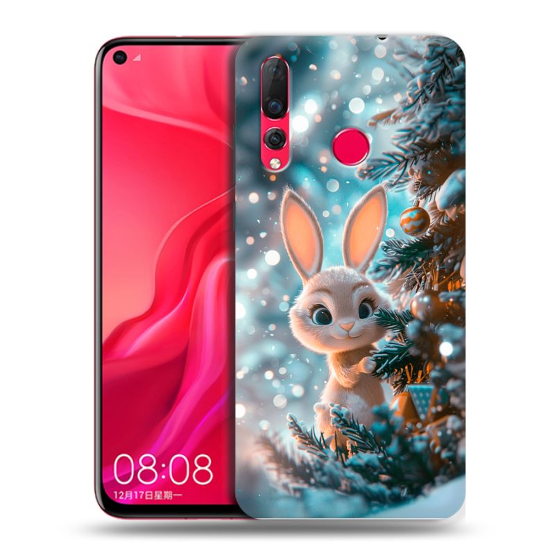 Пластиковый чехол на Huawei Nova 4 с принтом Новый год Пластиковый чехол на Huawei Nova 4 с принтом Новый год