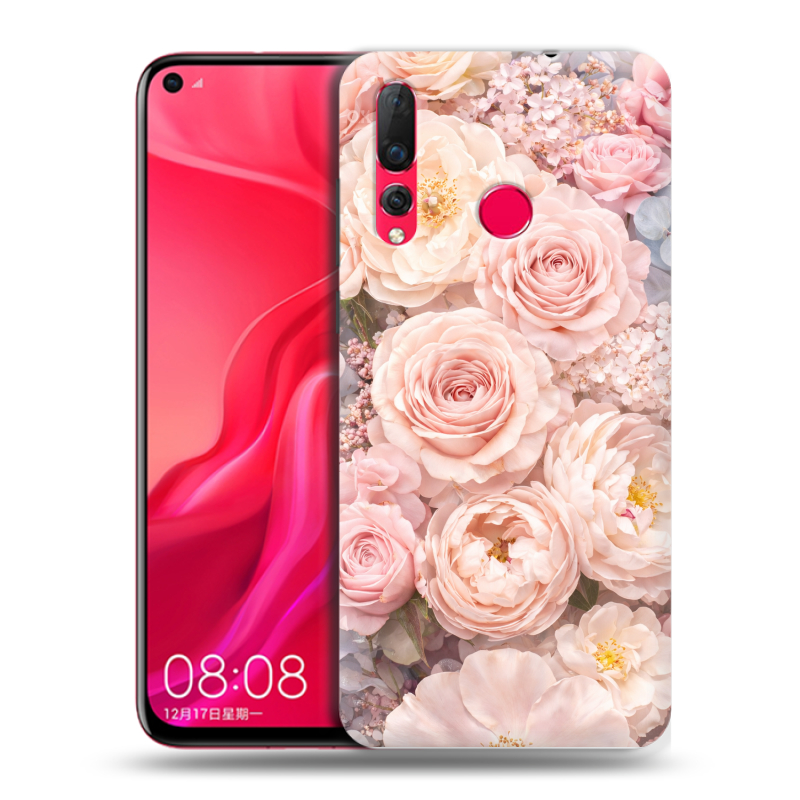 Пластиковый чехол на Huawei Nova 4 с принтом женский Пластиковый чехол на Huawei Nova 4 с принтом женский