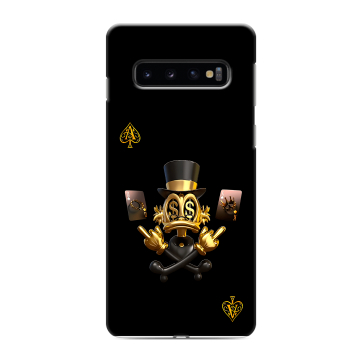 Силиконовый противоударный чехол на Samsung Galaxy S10 с принтом Золотой скрудж макдак