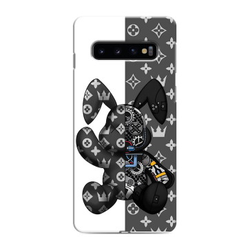 Силиконовый противоударный чехол на Samsung Galaxy S10 с принтом Луи робот Силиконовый противоударный чехол на Samsung Galaxy S10 с принтом Луи робот