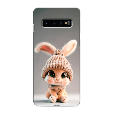 Силиконовый противоударный чехол на Samsung Galaxy S10 с принтом Кролик Силиконовый противоударный чехол на Samsung Galaxy S10 с принтом Кролик