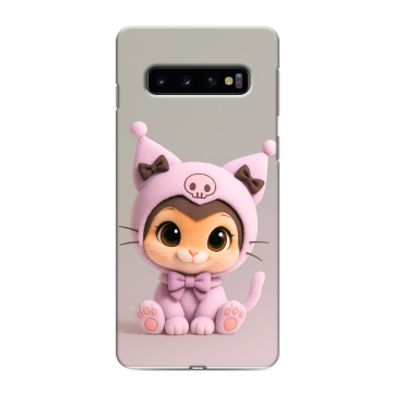 Силиконовый противоударный чехол на Samsung Galaxy S10 с принтом Куроми Kuromi Силиконовый противоударный чехол на Samsung Galaxy S10 с принтом Куроми Kuromi