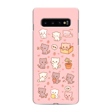 Силиконовый противоударный чехол на Samsung Galaxy S10 с принтом Hello Kitty Хелоу Кити Силиконовый противоударный чехол на Samsung Galaxy S10 с принтом Hello Kitty Хелоу Кити