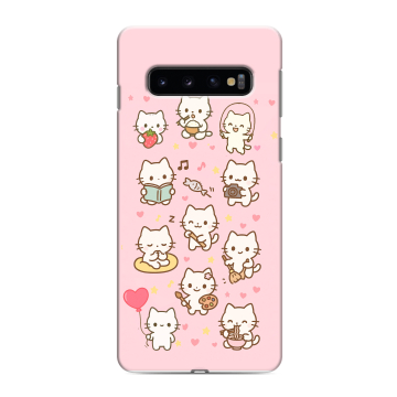 Силиконовый противоударный чехол на Samsung Galaxy S10 с принтом Hello Kitty Хелоу Кити Силиконовый противоударный чехол на Samsung Galaxy S10 с принтом Hello Kitty Хелоу Кити