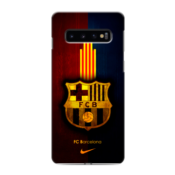 Силиконовый противоударный чехол на Samsung Galaxy S10 с принтом Барселона Barcelona