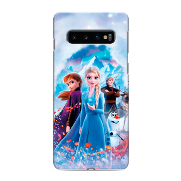 Силиконовый противоударный чехол на Samsung Galaxy S10 с принтом Холодное сердце Frozen Силиконовый противоударный чехол на Samsung Galaxy S10 с принтом Холодное сердце Frozen