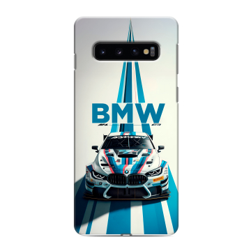 Силиконовый противоударный чехол на Samsung Galaxy S10 с принтом БМВ BMW Силиконовый противоударный чехол на Samsung Galaxy S10 с принтом БМВ BMW