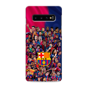 Силиконовый противоударный чехол на Samsung Galaxy S10 с принтом Барселона Barcelona