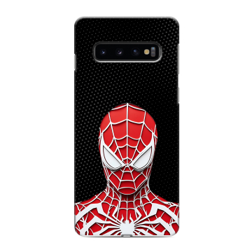 Силиконовый противоударный чехол на Samsung Galaxy S10 с принтом человек паук spiderman Силиконовый противоударный чехол на Samsung Galaxy S10 с принтом человек паук spiderman
