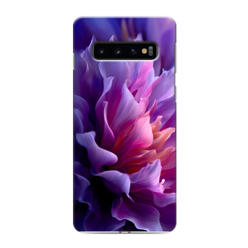 Силиконовый противоударный чехол на Samsung Galaxy S10 с принтом женский цветы Силиконовый противоударный чехол на Samsung Galaxy S10 с принтом женский цветы