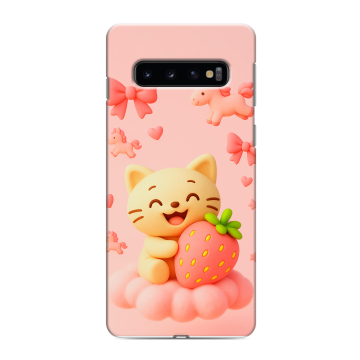 Силиконовый противоударный чехол на Samsung Galaxy S10 с принтом для девочек Силиконовый противоударный чехол на Samsung Galaxy S10 с принтом для девочек