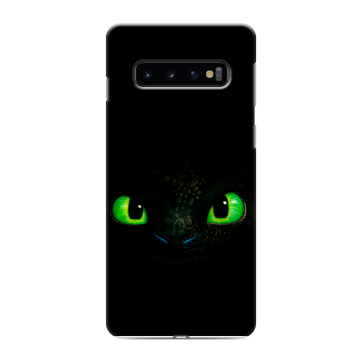 Силиконовый противоударный чехол на Samsung Galaxy S10 с принтом Как приручить дракона Силиконовый противоударный чехол на Samsung Galaxy S10 с принтом Как приручить дракона