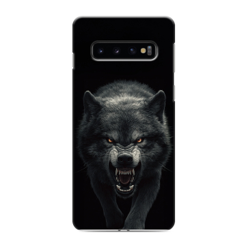Силиконовый противоударный чехол на Samsung Galaxy S10 с принтом Волк Силиконовый противоударный чехол на Samsung Galaxy S10 с принтом Волк