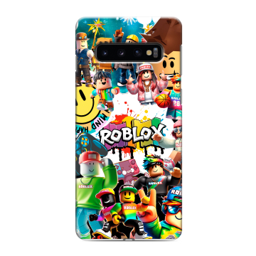 Силиконовый противоударный чехол на Samsung Galaxy S10 с принтом Roblox Роблокс Силиконовый противоударный чехол на Samsung Galaxy S10 с принтом Roblox Роблокс