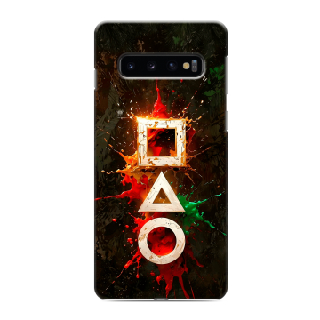 Силиконовый противоударный чехол на Samsung Galaxy S10 с принтом Squid Game Игра кальмара Силиконовый противоударный чехол на Samsung Galaxy S10 с принтом Squid Game Игра кальмара
