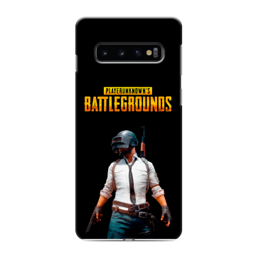 Силиконовый противоударный чехол на Samsung Galaxy S10 с принтом PUGB ПАГБ Силиконовый противоударный чехол на Samsung Galaxy S10 с принтом PUGB ПАГБ
