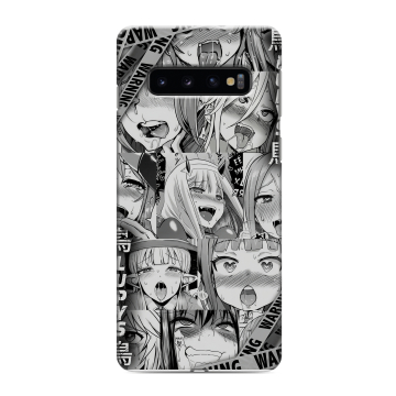 Силиконовый противоударный чехол на Samsung Galaxy S10 с принтом Ahegao Ахегао Аниме Силиконовый противоударный чехол на Samsung Galaxy S10 с принтом Ahegao Ахегао Аниме