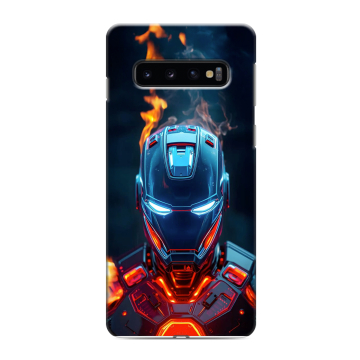 Силиконовый противоударный чехол на Samsung Galaxy S10 с принтом IronMan Железный человек Силиконовый противоударный чехол на Samsung Galaxy S10 с принтом IronMan Железный человек