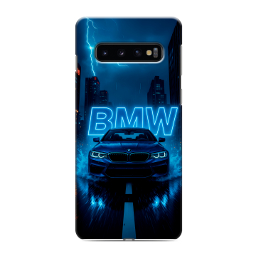 Силиконовый противоударный чехол на Samsung Galaxy S10 с принтом BMW БМВ Силиконовый противоударный чехол на Samsung Galaxy S10 с принтом BMW БМВ