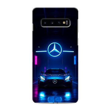 Силиконовый противоударный чехол на Samsung Galaxy S10 с принтом Mercedes Мерседес Силиконовый противоударный чехол на Samsung Galaxy S10 с принтом Mercedes Мерседес
