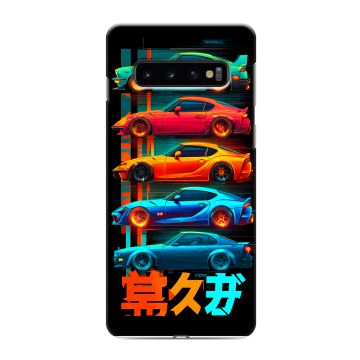 Силиконовый противоударный чехол на Samsung Galaxy S10 с принтом машины тачки Силиконовый противоударный чехол на Samsung Galaxy S10 с принтом машины тачки
