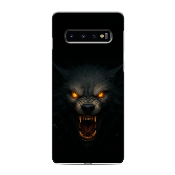 Силиконовый противоударный чехол на Samsung Galaxy S10 с принтом Волк Силиконовый противоударный чехол на Samsung Galaxy S10 с принтом Волк