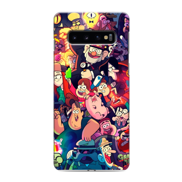 Силиконовый противоударный чехол на Samsung Galaxy S10 с принтом Gravity Falls Гравити Фолз Силиконовый противоударный чехол на Samsung Galaxy S10 с принтом Gravity Falls Гравити Фолз