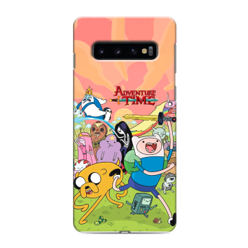 Силиконовый противоударный чехол на Samsung Galaxy S10 с принтом Adventure time Время приключений Силиконовый противоударный чехол на Samsung Galaxy S10 с принтом Adventure time Время приключений