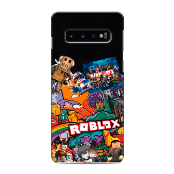 Силиконовый противоударный чехол на Samsung Galaxy S10 с принтом Roblox Роблокс Силиконовый противоударный чехол на Samsung Galaxy S10 с принтом Roblox Роблокс