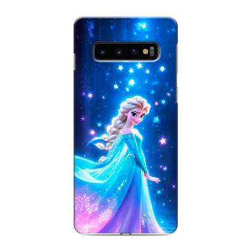 Силиконовый противоударный чехол на Samsung Galaxy S10 с принтом Холодное сердце Frozen Силиконовый противоударный чехол на Samsung Galaxy S10 с принтом Холодное сердце Frozen