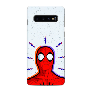 Силиконовый противоударный чехол на Samsung Galaxy S10 с принтом Spiderman Человек паук Силиконовый противоударный чехол на Samsung Galaxy S10 с принтом Spiderman Человек паук