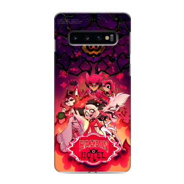 Силиконовый противоударный чехол на Samsung Galaxy S10 с принтом Hazbin Hotel Отель Хазбин Силиконовый противоударный чехол на Samsung Galaxy S10 с принтом Hazbin Hotel Отель Хазбин