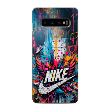 Силиконовый противоударный чехол на Samsung Galaxy S10 с принтом Nike Найк Силиконовый противоударный чехол на Samsung Galaxy S10 с принтом Nike Найк