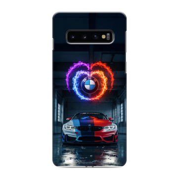 Силиконовый противоударный чехол на Samsung Galaxy S10 с принтом BMW БМВ Силиконовый противоударный чехол на Samsung Galaxy S10 с принтом BMW БМВ