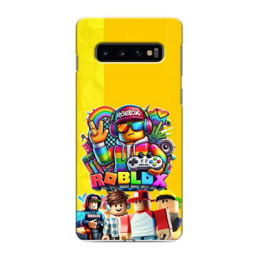 Силиконовый противоударный чехол на Samsung Galaxy S10 с принтом Roblox Роблокс Силиконовый противоударный чехол на Samsung Galaxy S10 с принтом Roblox Роблокс
