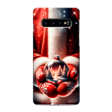 Силиконовый противоударный чехол на Samsung Galaxy S10 с принтом Новый год Силиконовый противоударный чехол на Samsung Galaxy S10 с принтом Новый год