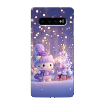 Силиконовый противоударный чехол на Samsung Galaxy S10 с принтом Новый год Силиконовый противоударный чехол на Samsung Galaxy S10 с принтом Новый год