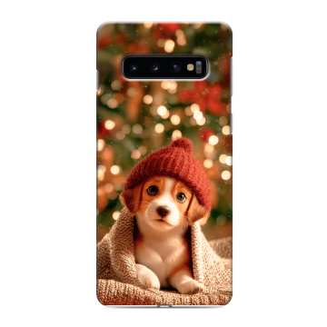 Силиконовый противоударный чехол на Samsung Galaxy S10 с принтом Новый год Силиконовый противоударный чехол на Samsung Galaxy S10 с принтом Новый год