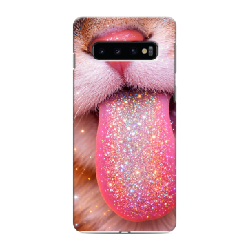 Силиконовый противоударный чехол на Samsung Galaxy S10 с принтом для девочек Силиконовый противоударный чехол на Samsung Galaxy S10 с принтом для девочек