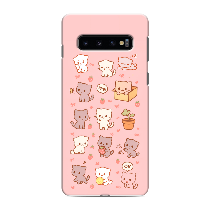 Силиконовый противоударный чехол на Samsung Galaxy S10 с принтом Hello Kitty Хелоу Кити Силиконовый противоударный чехол на Samsung Galaxy S10 с принтом Hello Kitty Хелоу Кити