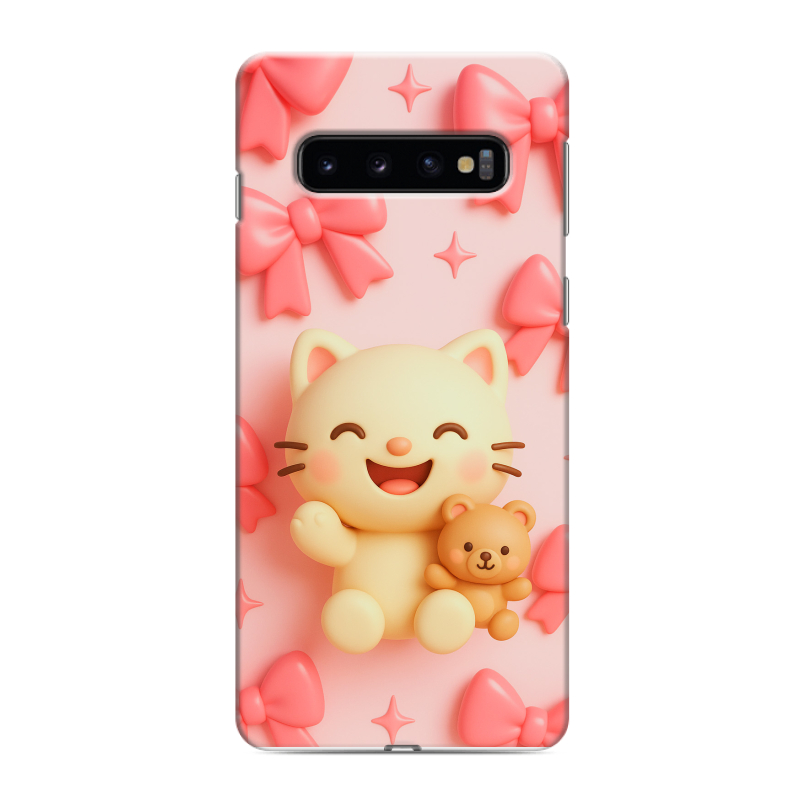 Силиконовый противоударный чехол на Samsung Galaxy S10 с принтом для девочек Силиконовый противоударный чехол на Samsung Galaxy S10 с принтом для девочек