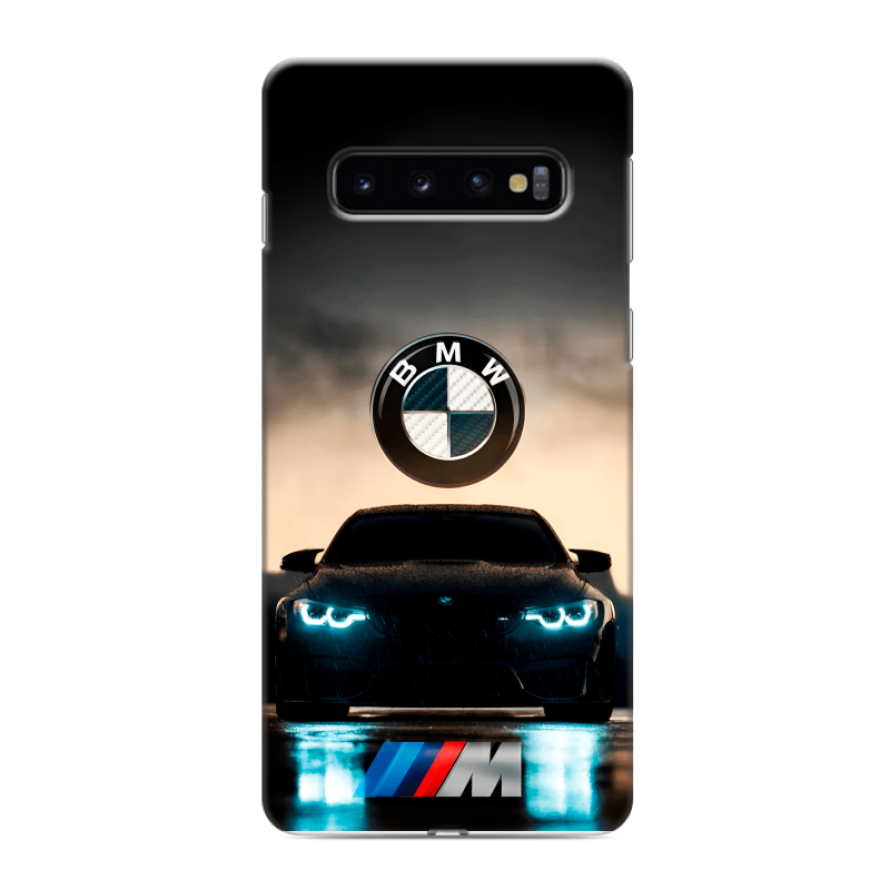 Силиконовый противоударный чехол на Samsung Galaxy S10 с принтом БМВ BMW Силиконовый противоударный чехол на Samsung Galaxy S10 с принтом БМВ BMW