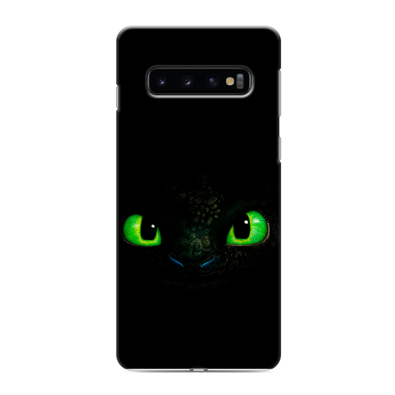 Силиконовый противоударный чехол на Samsung Galaxy S10 с принтом Как приручить дракона Силиконовый противоударный чехол на Samsung Galaxy S10 с принтом Как приручить дракона