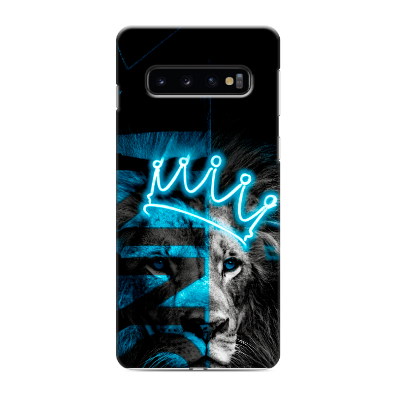 Силиконовый противоударный чехол на Samsung Galaxy S10 с принтом Король лев Силиконовый противоударный чехол на Samsung Galaxy S10 с принтом Король лев