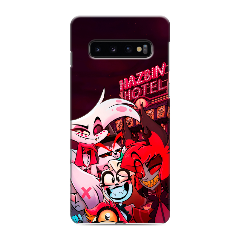 Силиконовый противоударный чехол на Samsung Galaxy S10 с принтом Hazbin Hotel Отель Хазбин Силиконовый противоударный чехол на Samsung Galaxy S10 с принтом Hazbin Hotel Отель Хазбин