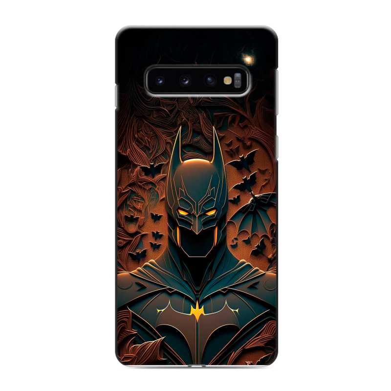 Силиконовый противоударный чехол на Samsung Galaxy S10 с принтом Batman Бэтмен Силиконовый противоударный чехол на Samsung Galaxy S10 с принтом Batman Бэтмен