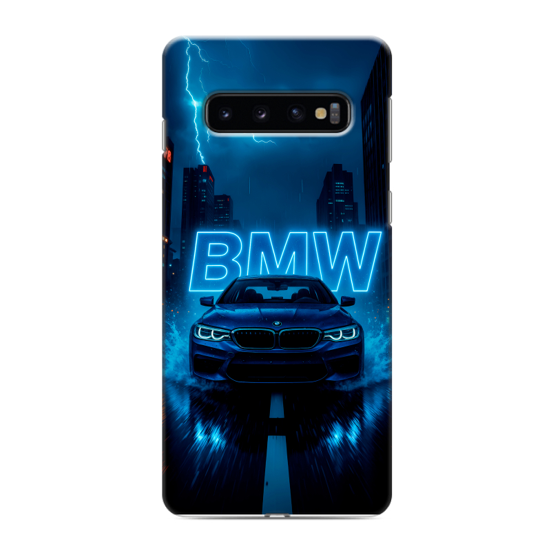 Силиконовый противоударный чехол на Samsung Galaxy S10 с принтом BMW БМВ Силиконовый противоударный чехол на Samsung Galaxy S10 с принтом BMW БМВ