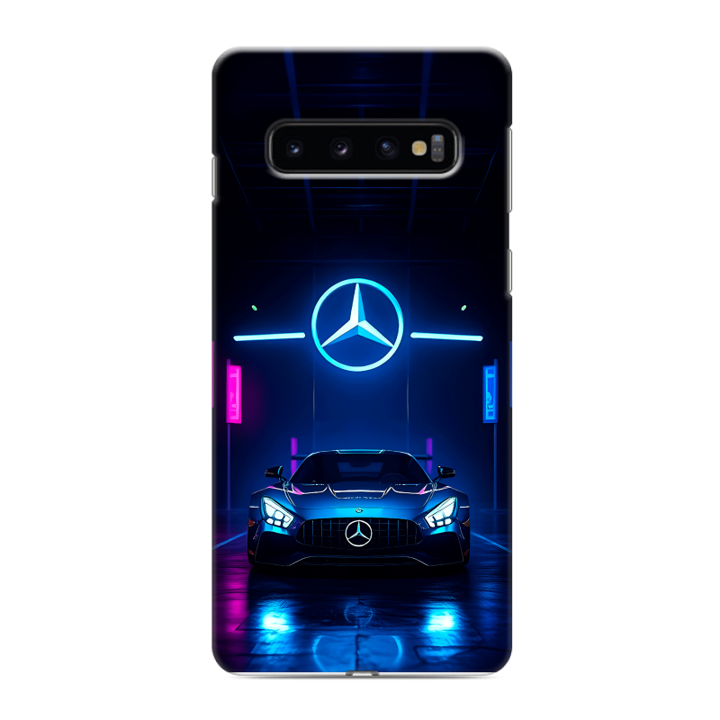 Силиконовый противоударный чехол на Samsung Galaxy S10 с принтом Mercedes Мерседес Силиконовый противоударный чехол на Samsung Galaxy S10 с принтом Mercedes Мерседес
