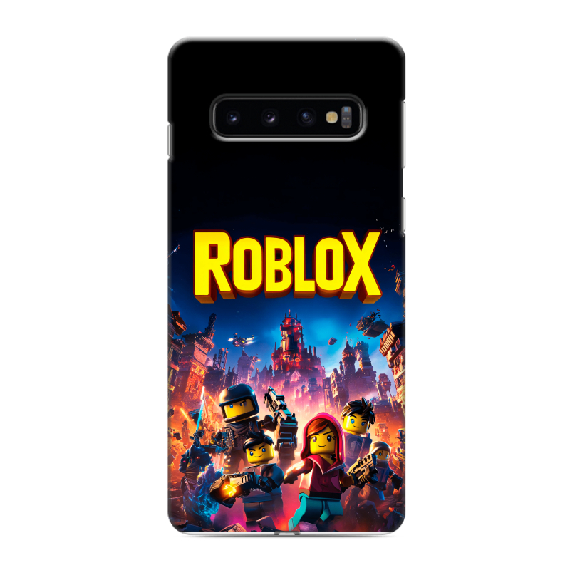 Силиконовый противоударный чехол на Samsung Galaxy S10 с принтом Roblox Роблокс Силиконовый противоударный чехол на Samsung Galaxy S10 с принтом Roblox Роблокс