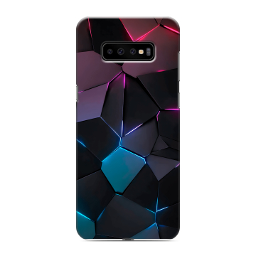 Силиконовый чехол на Samsung Galaxy S10 Plus с принтом Геометрия неона Силиконовый чехол на Samsung Galaxy S10 Plus с принтом Геометрия неона